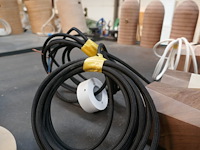 2 hanglampen gemengd hout dassein - afbeelding 2 van  3