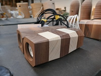 2 hanglampen gemengd hout dassein - afbeelding 3 van  3