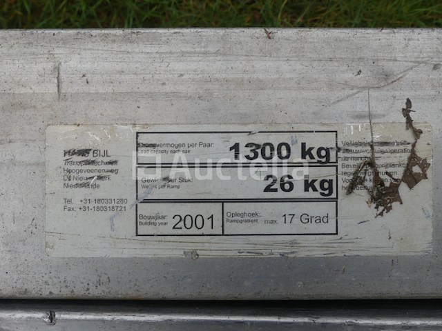 2 hans bijl aluminium laadhellingen - afbeelding 2 van  3