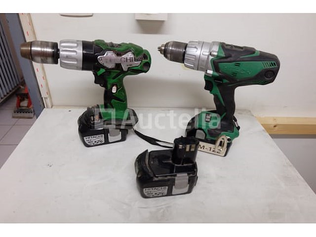 2 hitachi batterij-aangedreven boormachines - afbeelding 5 van  11