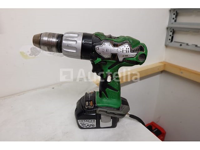 2 hitachi batterij-aangedreven boormachines - afbeelding 10 van  11