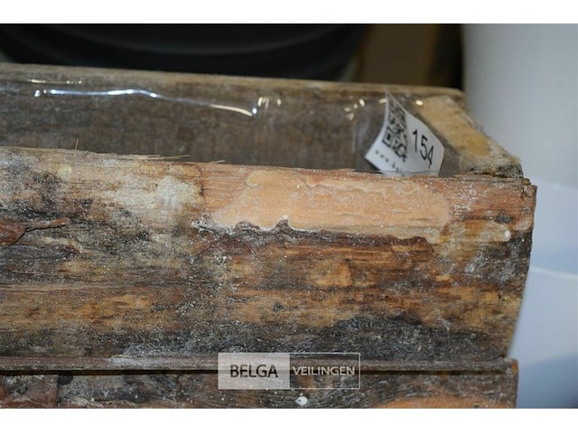 2 houten bloembakjes 11x32 cm - afbeelding 3 van  3