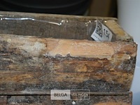 2 houten bloembakjes 11x32 cm - afbeelding 3 van  3