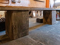 2 houten blokken zonder blad - afbeelding 1 van  2