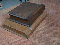 2 houten (boeken)opbergdozen - afbeelding 2 van  3