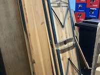 2 houten klaptafels