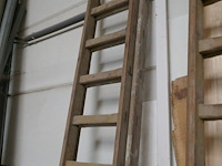 2 houten ladders - afbeelding 2 van  5