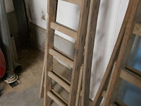 2 houten ladders - afbeelding 3 van  5