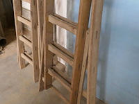 2 houten ladders - afbeelding 4 van  5