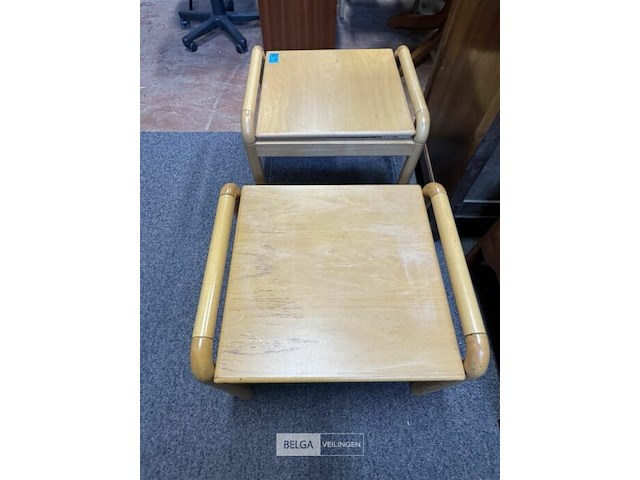 2 houten salontafels/nachtkastjes - afbeelding 3 van  4