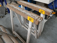 2 houten schragen - afbeelding 1 van  3