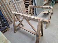 2 houten schragen - afbeelding 3 van  3