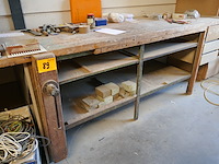 2 houten werkbanken - afbeelding 3 van  3