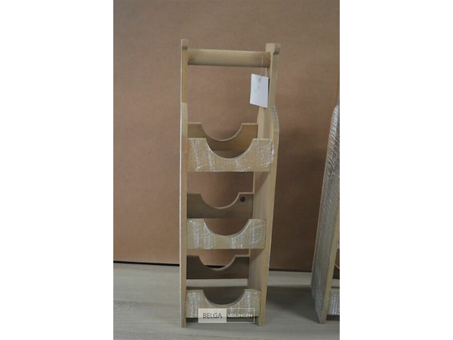 2 houten wijnrekjes voor 6 flessen - afbeelding 2 van  4