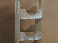 2 houten wijnrekjes voor 6 flessen - afbeelding 3 van  4