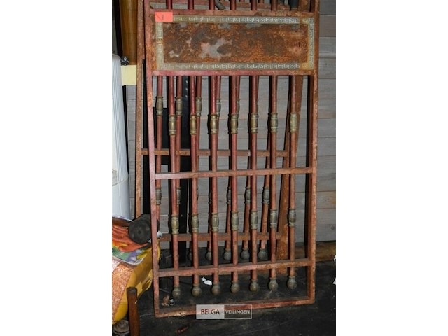 2 ijzeren poorten 215x67cm - afbeelding 3 van  6