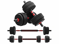 2-in-1 dumbbell kit, 2 pack, 25 kg, verstelbaar gewicht - afbeelding 2 van  3