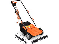 2-in-1 elektrische scarifier, gazonbeluchter, 30l grasverzamelaar, 1800w wiedmachine - afbeelding 4 van  10