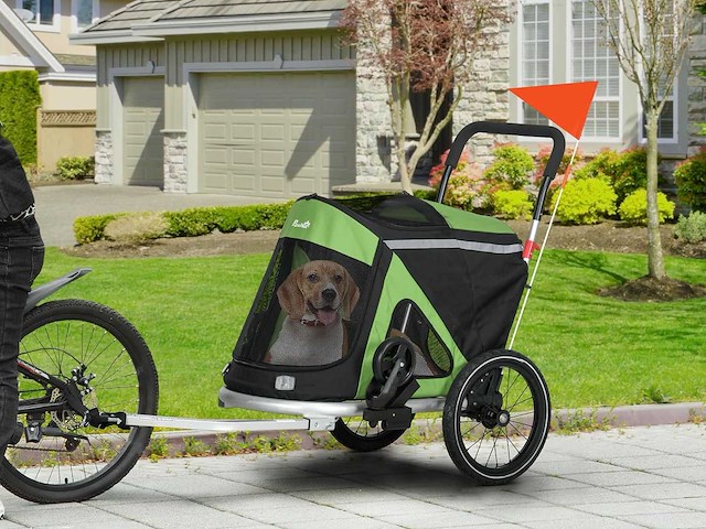 2-in-1 hondenfietsaanhanger - afbeelding 1 van  6
