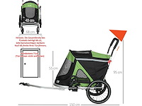 2-in-1 hondenfietsaanhanger - afbeelding 6 van  6