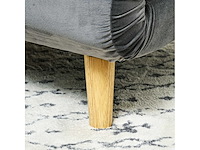 2-in-1, relaxstoel, uitklapbed - grijs - afbeelding 5 van  7