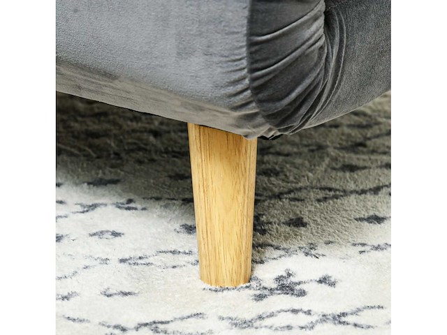 2-in-1, relaxstoel, uitklapbed - grijs - afbeelding 5 van  7