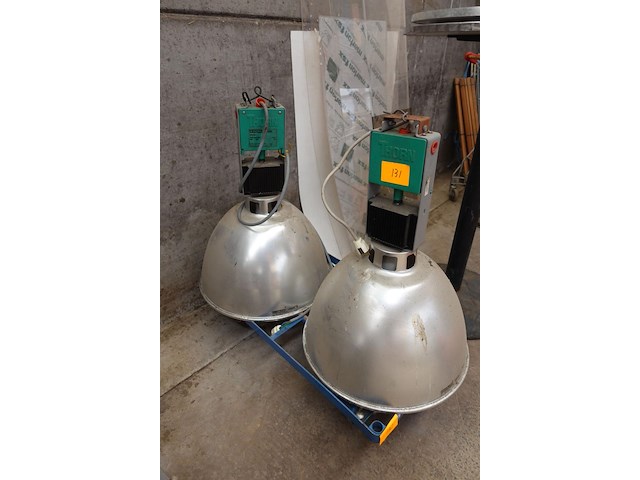 2 industriële fabriekslampen 250 watt - afbeelding 1 van  6