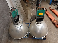 2 industriële fabriekslampen 250 watt - afbeelding 2 van  6