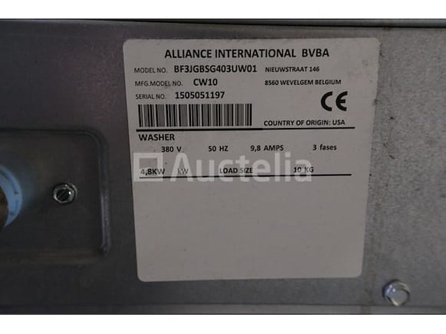 2 industriële wasmachines 10 kg ipso cw10 - afbeelding 10 van  11
