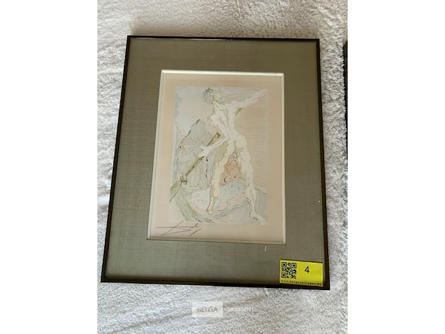 2 ingelijste kunstwerken salvador dali - afbeelding 2 van  4