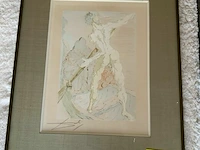 2 ingelijste kunstwerken salvador dali - afbeelding 2 van  4