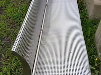 2 inox zintbanken - afbeelding 1 van  4