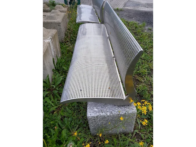 2 inox zintbanken - afbeelding 3 van  4