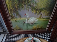 2 kaders zwanen - afbeelding 2 van  2