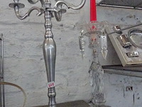 2 kandelaars hoogte 50cm en 32cm - afbeelding 1 van  1