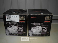 2 kleine glazen ijsemmers - afbeelding 1 van  2