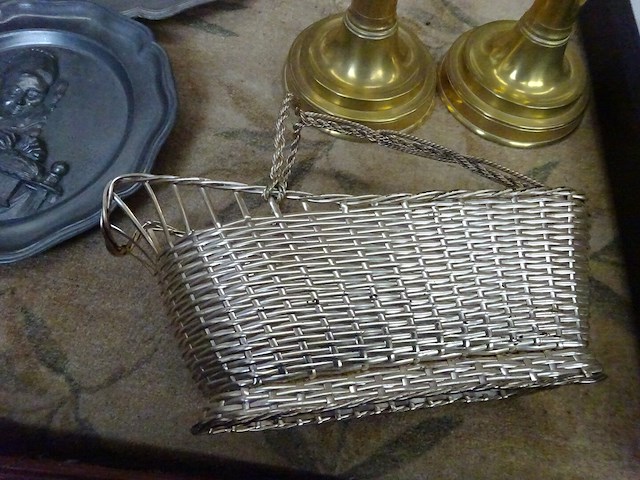 2 koperen kandelaars + wijnfleshouder - afbeelding 3 van  3