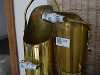 2 koperen kolenpotten - afbeelding 1 van  3