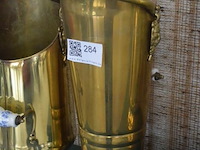 2 koperen kolenpotten - afbeelding 2 van  3