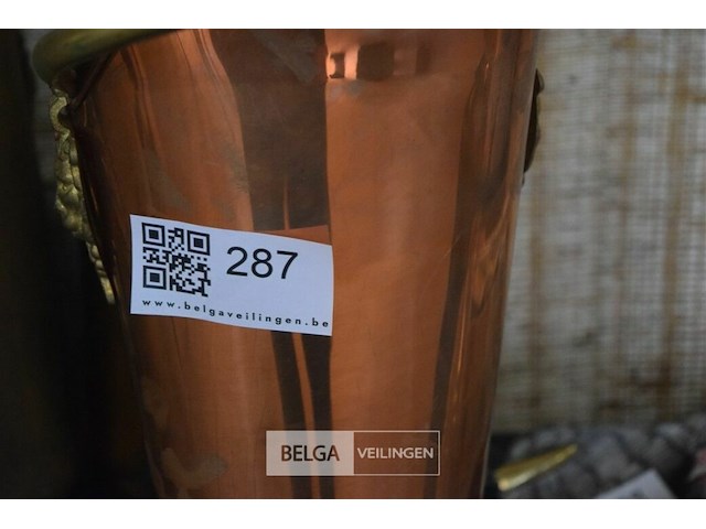 2 koperen kolenpotten - afbeelding 2 van  4