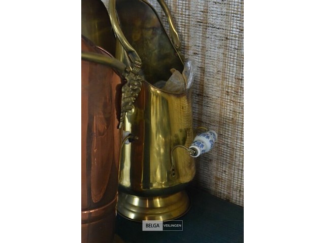 2 koperen kolenpotten - afbeelding 4 van  4