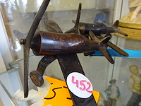 2 koperen vliegtuigen - afbeelding 1 van  1