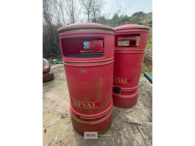 2 kunststof afvalbak - afbeelding 1 van  1