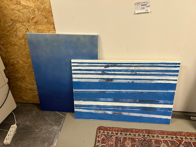 2 kunstwerken op doek - afbeelding 1 van  5