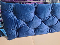 2 kussens voor een tuinbank - blauw - groen - afbeelding 1 van  6