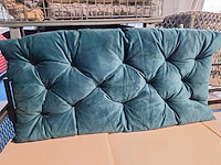 2 kussens voor een tuinbank - blauw - groen - afbeelding 5 van  6