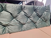 2 kussens voor een tuinbank - blauw - groen - afbeelding 6 van  6