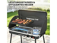 2 kw 2-branders 2-in-1 draagbare gasgrill met brandfunctie - afbeelding 5 van  5