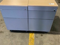 2 ladeblokken op wieltjes - afbeelding 1 van  1