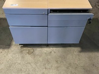 2 ladeblokken op wieltjes - afbeelding 1 van  1